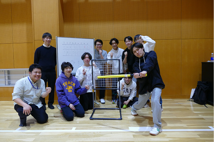 ウィッフルボールサークルの部員集合写真